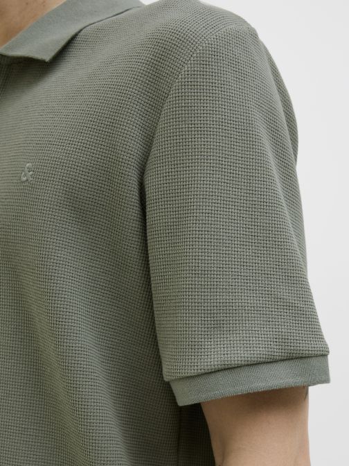 ZIPPED POLO SHIRT