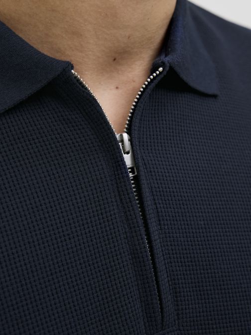 ZIPPED POLO SHIRT