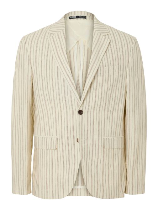 LENVÁSZONTARTALMÚ REGULAR FIT SPORTZAKÓ 