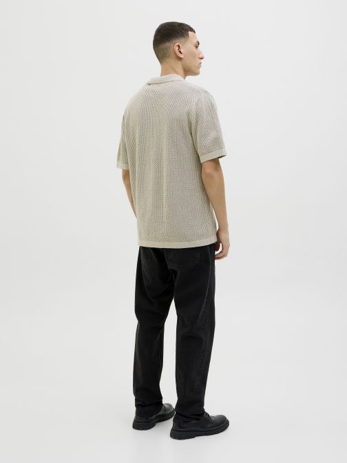 KNITTED POLO CARDIGAN
