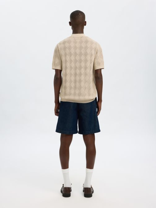 STRUKTÚRÁLT KÖTÖTT GALLÉROS PÓLÓ 