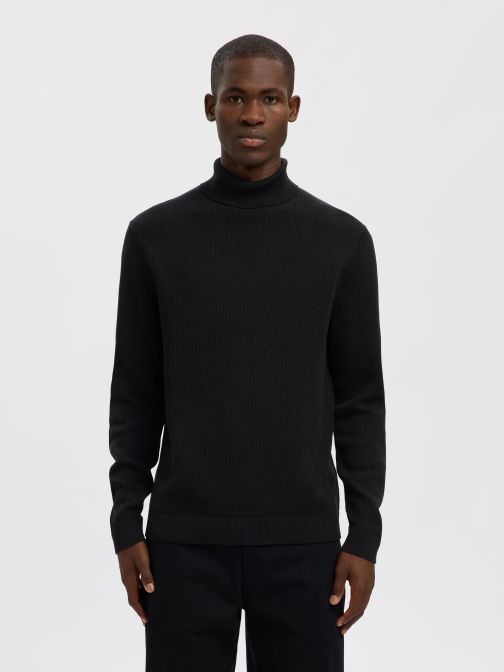 KNITTED ROLL NECK PULLOVER