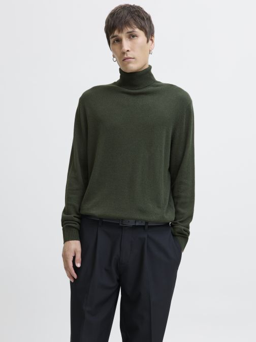 KNITTED ROLL NECK PULLOVER