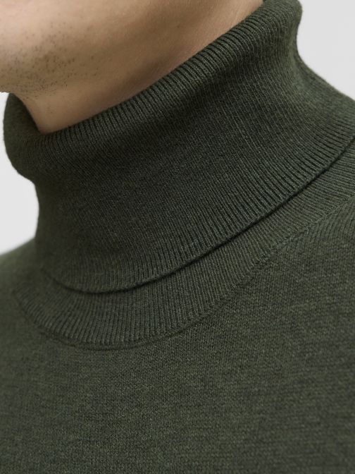 KNITTED ROLL NECK PULLOVER