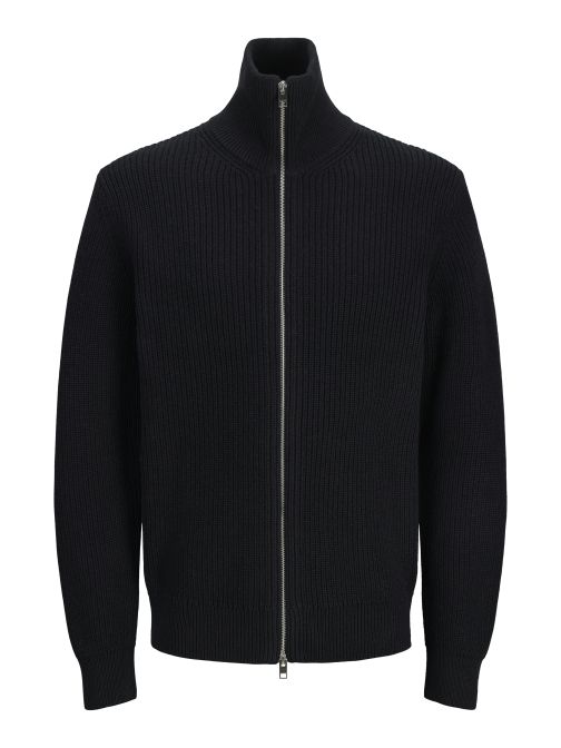 ZIPPED KNITTED CARDIGAN